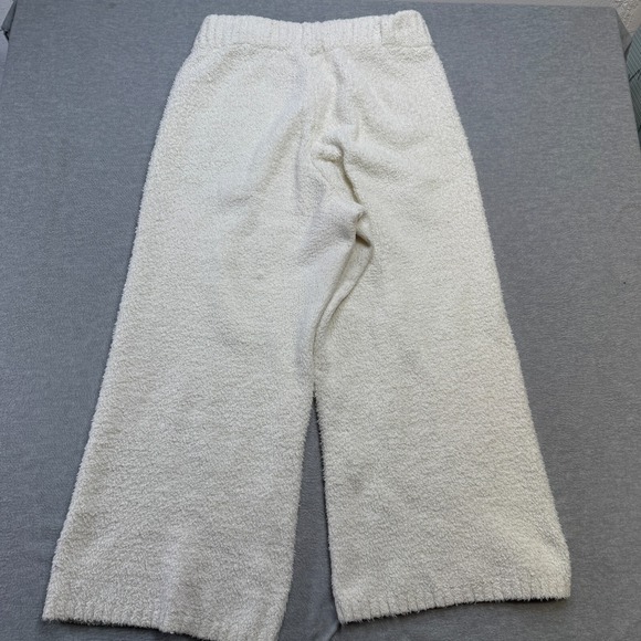 Skims Pants Womens 2X‎ 3X Ivory Cozy Knit Boucle Fleece Wide Leg Lounge Pull On - Picture 2 of 14